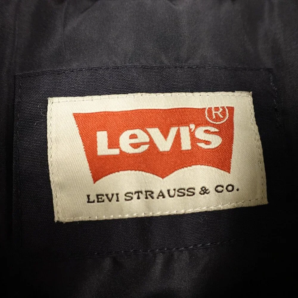 Levi’s Quilted Woodsman‎ Puffer Jacket Men’s Large Navy Brown